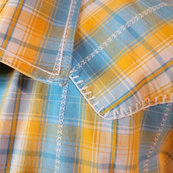 ROUGH STOCK PANHANDLE SLIM Snap-down Western Shirt, Size XL - Picture 7 of 14